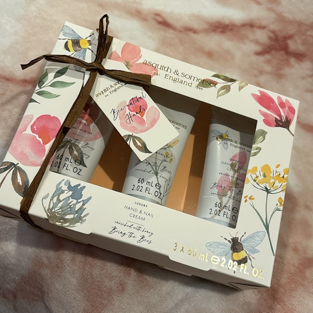 Asquith & Somerset England Luxury Hand & Nail Cream Set NWT honey enriched 3x2oz - Picture 8 of 16